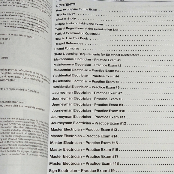DeWalt Electrical Licensing Exam Guide Book With Interactive CD Practice Exams - Picture 7 of 7